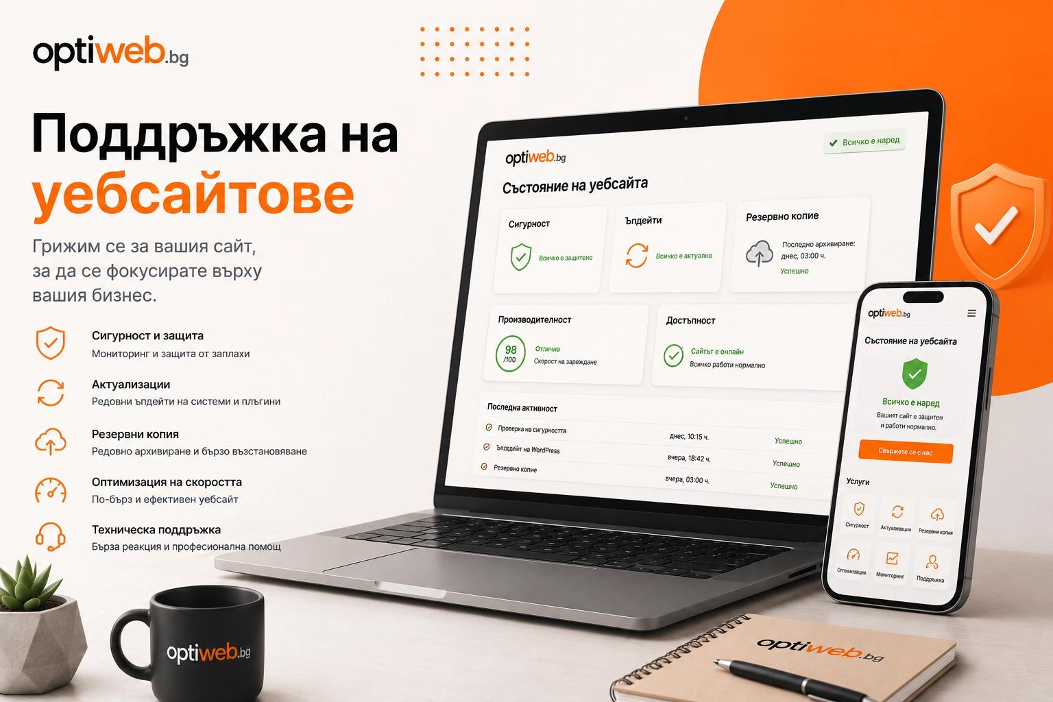Поддръжка на уебсайтове
